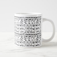Folha Divertida Notas de Partitura arte de Músico