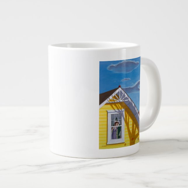 Caneca De Café Grande Folhas do outono de 2010 (Frente Esquerda)