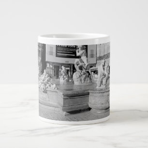 Caneca De Café Grande Fonte da escultura romana de Netuno