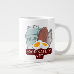 Caneca De Café Grande Food Safety Vet–Veterinary Food Inspection Design