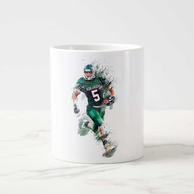 Caneca De Café Grande Football (Frente)