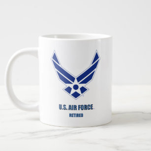Caneca De Café Grande Força Aérea dos EUA aposentada Specialty Mug