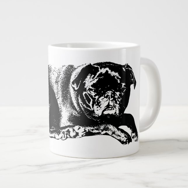 Caneca De Café Grande Forma Negrita, Reflexões Aconchegantes (Frente Esquerda)