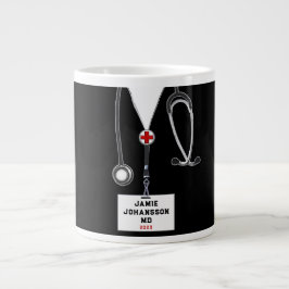 Caneca De Café Grande Formando da Faculdade de Medicina Médica 2024