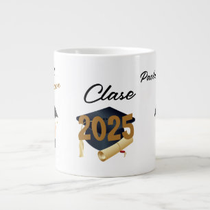 Caneca De Café Grande Formando preto Dourado 2025 personalizado