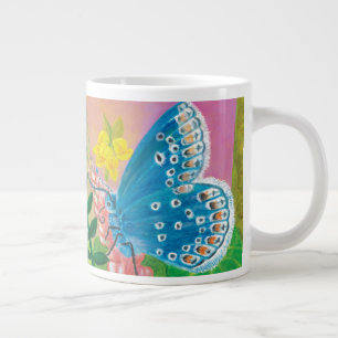 Caneca De Café Grande Formiga, caracol e borboleta azul de Chapman