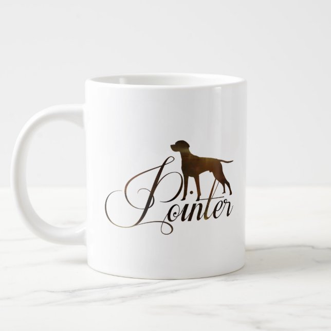 Caneca De Café Grande Fosco de Ponteiro Inglês Coffee Mug (Esquerda)