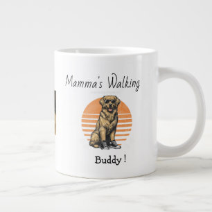 Caneca De Café Grande Foto bonita com personalização budista da mamãe gr