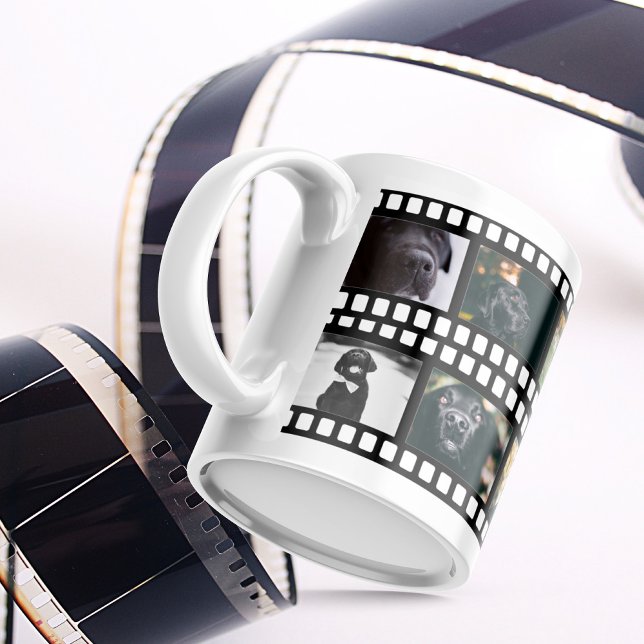 Caneca De Café Grande Foto Collage Film Strip Personalizada DIY Personal (Criador carregado)