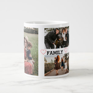 Caneca De Café Grande Foto da família 3 simples