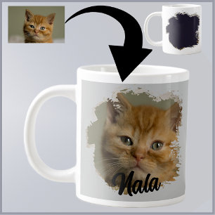 Caneca De Café Grande Foto De Gato De Gato De Gato De Gato De Gato De Ga