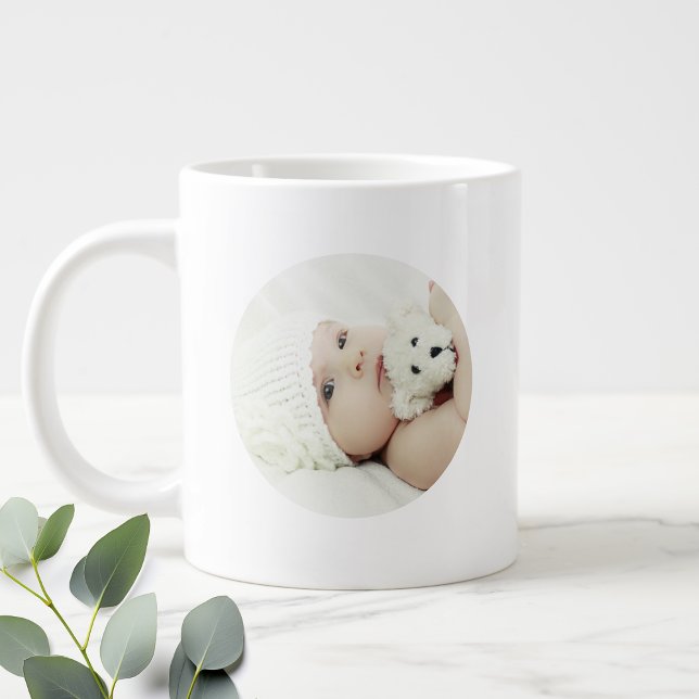 Caneca De Café Grande Foto Personalizada (Criador carregado)