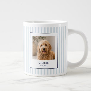 Caneca De Café Grande Foto Personalizada com Nome de Estimação com Listr