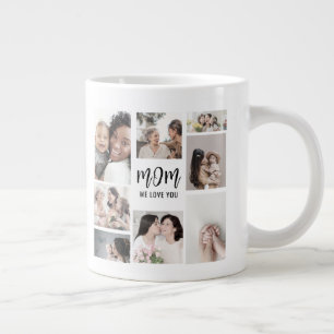 Caneca De Café Grande Foto Personalizada do Dia das Mães
