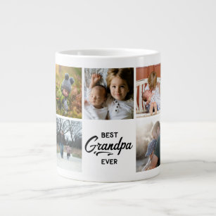 Caneca De Café Grande Foto Personalizada do Melhor Avô Nunca