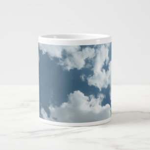Caneca De Café Grande Fotografia Abstrata de Céu Nublado