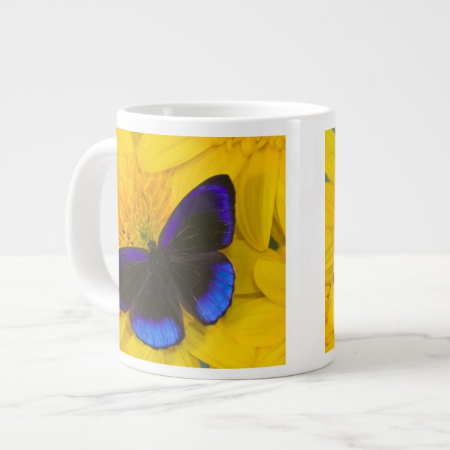 Caneca De Café Grande Fotografia de Borboleta (Frente Esquerda)