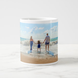 Caneca De Café Grande Fotografia personalizada - seu Design de Verão - F