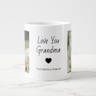 Caneca De Café Grande Fotografias personalizadas e "Amo-Te Avó