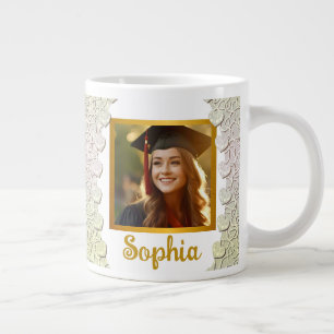 Caneca De Café Grande Fotos Personalizadas de Formatura Presentes para E