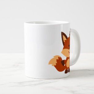 Caneca De Café Grande Fox Jumbo Mug de Cartoon Bonito