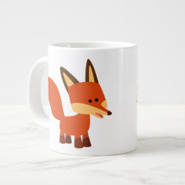 Caneca De Café Grande Fox Jumbo Mug de Cartoon de Astute