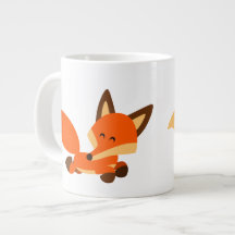 Fox Jumbo Mug de Cartoon de Frota Cura