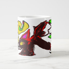 Caneca De Café Grande Fox play no outono