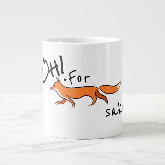 Caneca De Café Grande Fox Sake (Frente)