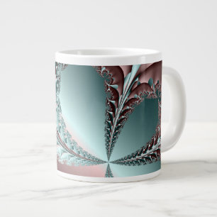 Caneca De Café Grande Fractal de Elegância