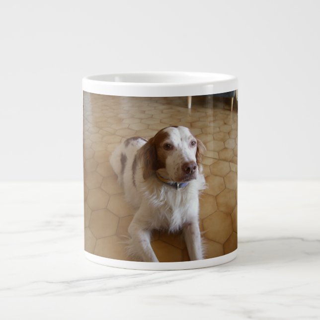 Caneca De Café Grande fragtany spaniel (Frente)