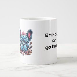 Caneca De Café Grande Franco Bulldog Brie Citação Legal