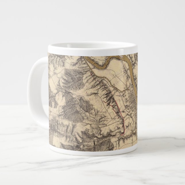 Caneca De Café Grande Fredericksburg, Virgínia (Frente Esquerda)