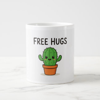 Caneca De Café Grande Free hugs mug