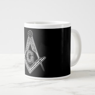 Caneca De Café Grande Freemason (Preto)