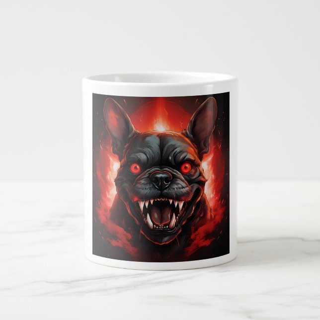 Caneca De Café Grande French Bulldog Gone Wrong (Frente)