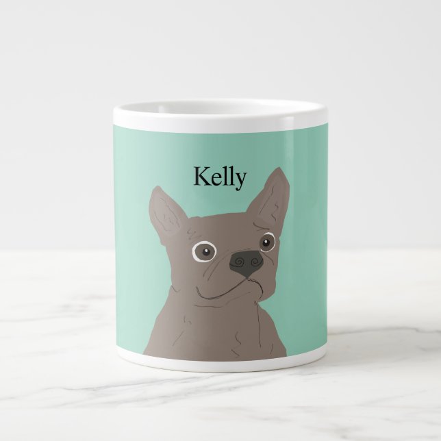 Caneca De Café Grande French Kisses (Frente)