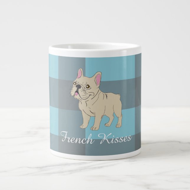 Caneca De Café Grande French Kisses (Frente)