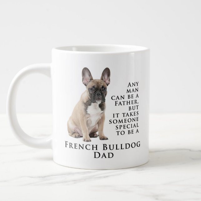 Caneca De Café Grande Frenchie Pai Jumbo Mug (Esquerda)