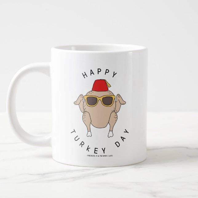 Caneca De Café Grande FRIENDS™ | Feliz Dia do Peru (Esquerda)