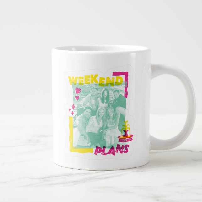 Caneca De Café Grande FRIENDS™ | Planos de Fim de Semana (Direita)