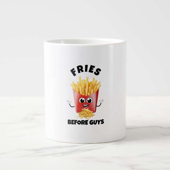 Caneca De Café Grande Fries franceses bonitos Cartoon Hoodie & Tee - Com (Frente)