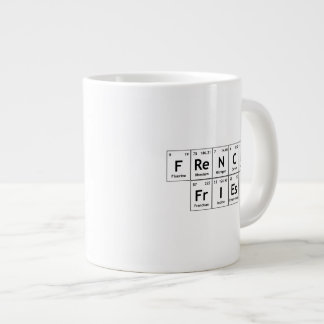 Caneca De Café Grande FrIEs Franceses Química Mesa Periódica Elemento de