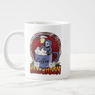 Caneca De Café Grande Fritar Café E Ser Assustador
