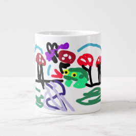 Caneca De Café Grande Frog love 