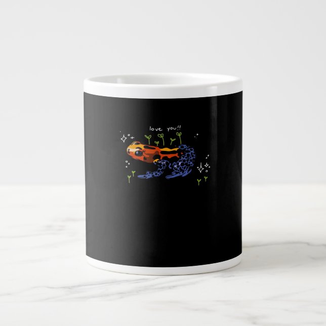 Caneca De Café Grande Frog Who Loves You Simple Classic Style (Frente)