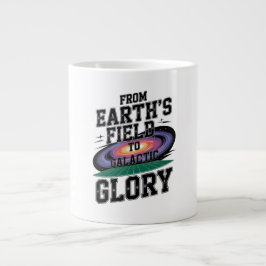 Caneca De Café Grande From The Earth Field To Galactic Glory