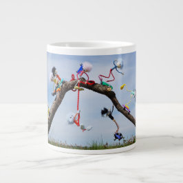 Caneca De Café Grande Fubby's die aan het Skaten zijn.