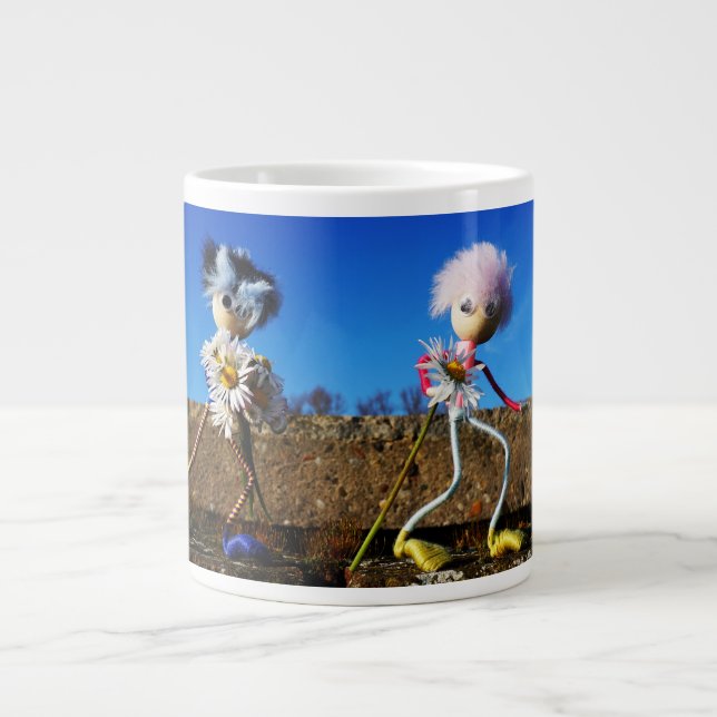 Caneca De Café Grande Fubby's die elkaars Valentijn zijn. (Frente)