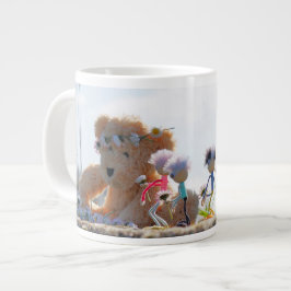 Caneca De Café Grande Fubby's die madeliefjes naar een Beer brengen.